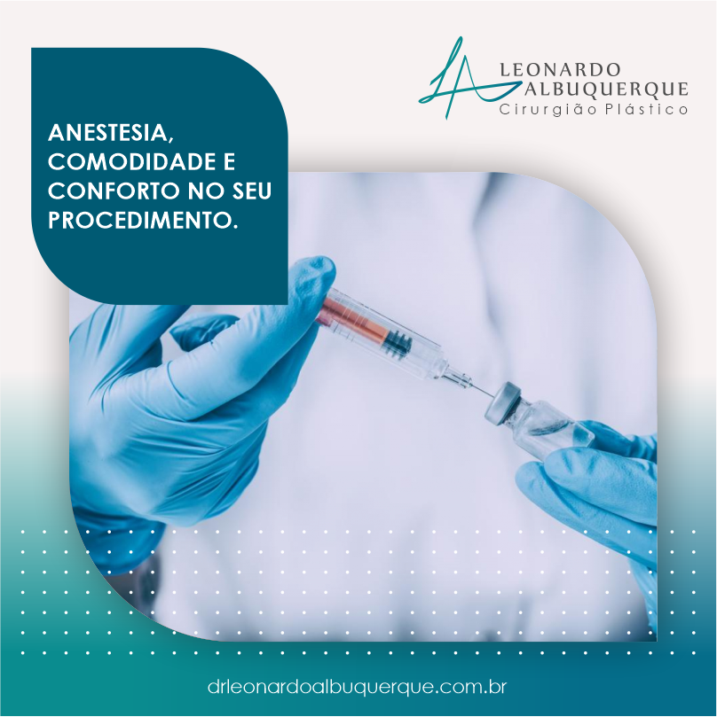 Anestesia, comodidade e conforto no seu Procedimento